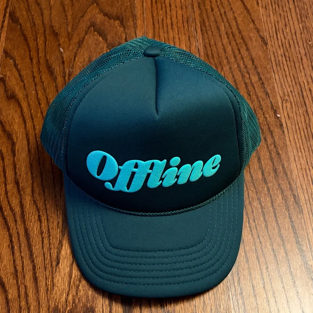 Teal 'Offline' Trucker Hat